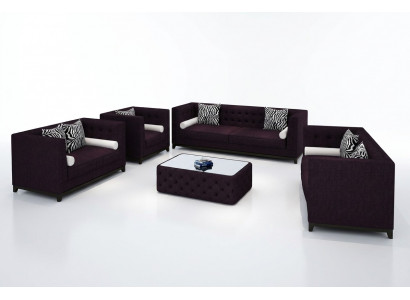 Sofa set leather sofa couch seating set sofa upholstery couch 4-piece armchair