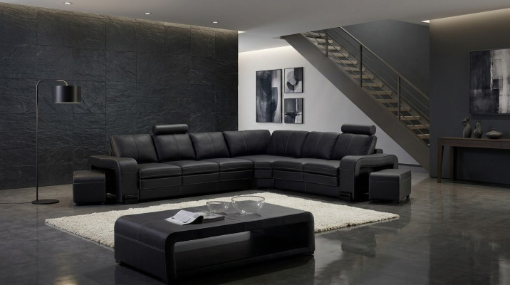 Designer sofa couch corner sofa with ottoman upholstery suite living landscape