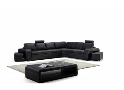 Designer sofa couch corner sofa with ottoman upholstery suite living landscape