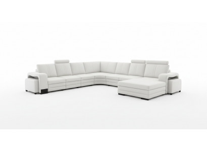 Living room seating set sofa upholstery set living landscape sofa + 2x stools