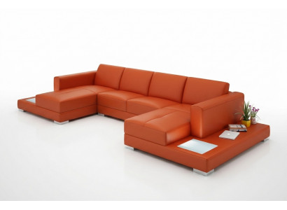 U-shape sofa couch upholstery set living landscape design corner sofa leather