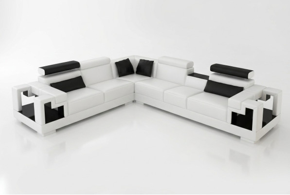 Corner sofa couch upholstery living area leather corner sofas set L-shape new