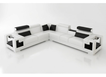 Corner sofa couch upholstery living area leather corner sofas set L-shape new