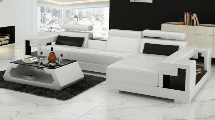 L-shaped sofa couch upholstery set living room landscape design corner sofa leather