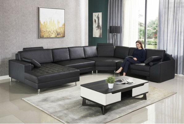 Corner sofa U-shape sofa couch upholstered corner sofa living landscape leather sofa