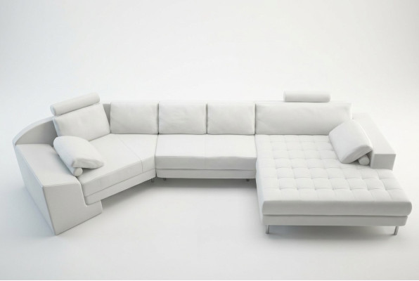 Designer living room corner sofa couch upholstery seat corner garniture leather couches