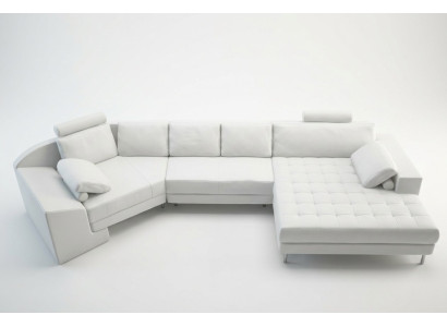 Designer living room corner sofa couch upholstery seat corner garniture leather couches
