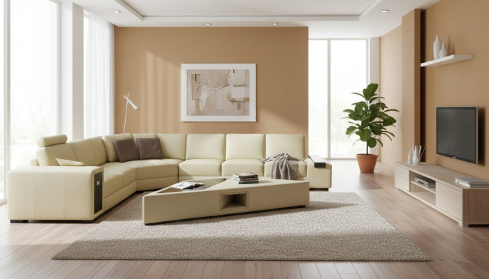 Designer sofa couch corner sofa with stool set upholstery living landscape