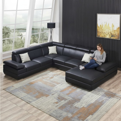 Modern sofa corner unit U-shaped upholstered corner couch designer seating furniture couches
