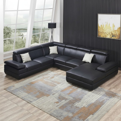 Modern sofa corner unit U-shaped upholstered corner couch designer seating furniture couches