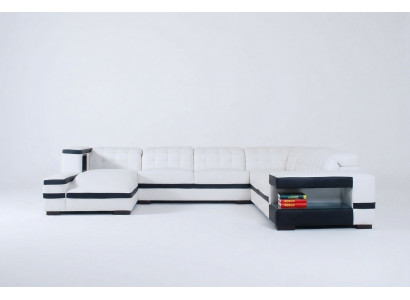 Designer sofa couch corner sofa with stool set living landscape upholstery