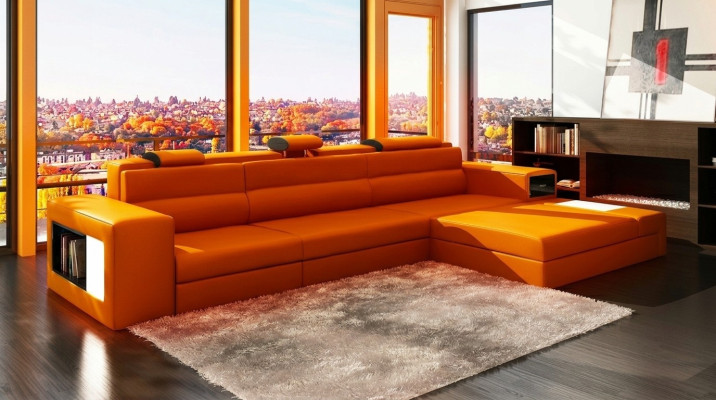 Designer sofa couch set corner sofa with stool living landscape upholstery