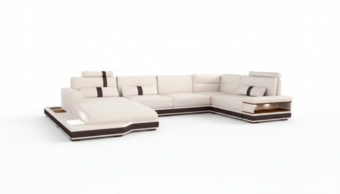 Modern sofa corner suite U-shape upholstered corner couch designer seating furniture couches
