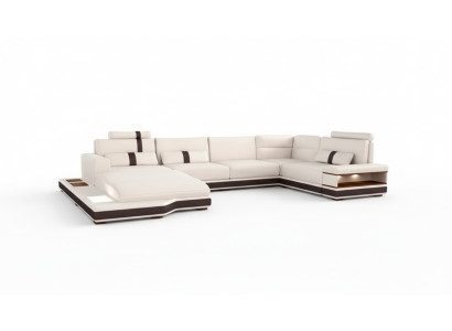 Modern sofa corner suite U-shape upholstered corner couch designer seating furniture couches
