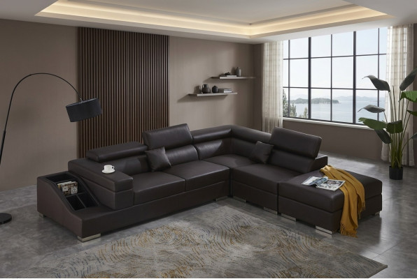 Modern sofa corner set L-shape upholstered corner couch designer seating furniture