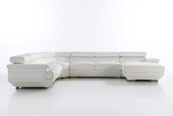 Design corner sofa leather couch upholstery corner living landscape seating suite