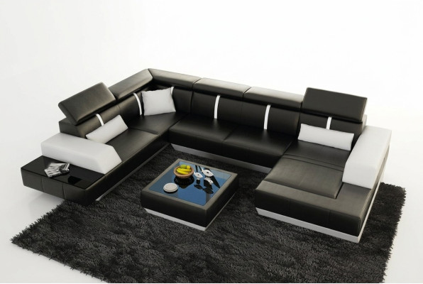 Sofa landscape U-shaped corner sofa couch set upholstery U-shape