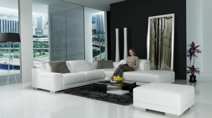 Designer sofa set corner couch with ottoman living area upholstery