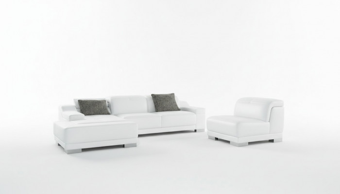 Modern sofa corner set L-shaped upholstered seat corner couch + armchair corner sofa