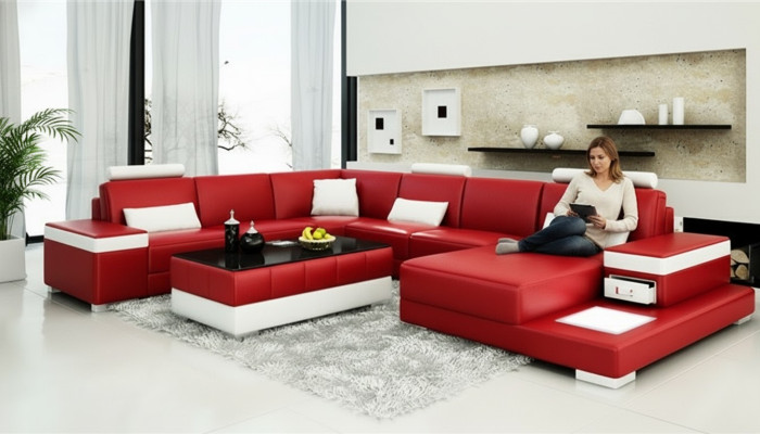 Designer sofa couch corner sofa luxury upholstery suite living landscape U-shape new