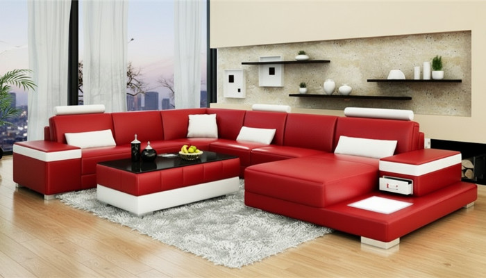 Designer sofa couch corner sofa luxury upholstery suite living landscape U-shape new