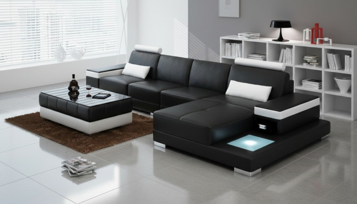 Couch corner sofa furniture leather living landscape suite design modern sofa