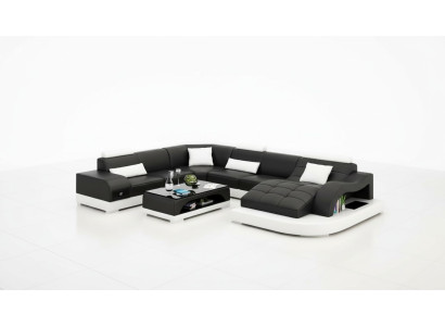 Sofa living landscape U-shaped corner sofa couch set upholstery big XXL sofas couches