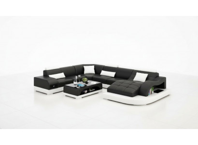 Sofa living landscape U-shaped corner sofa couch set upholstery big XXL sofas couches