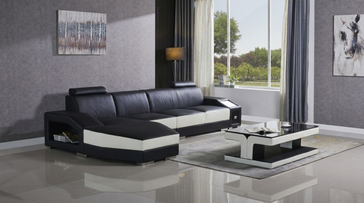 Leather Modern Couch Living Landscape Leather Sofa Sofa Set Furniture Sofa
