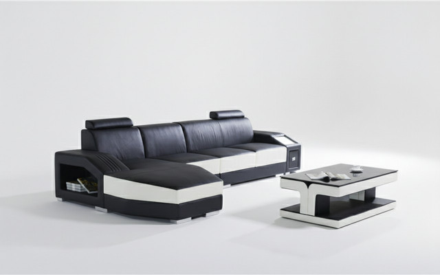 Leather Modern Couch Living Landscape Leather Sofa Sofa Set Furniture Sofa