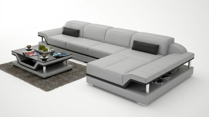 Design corner sofa L-shape couch leather sofas white living area couches