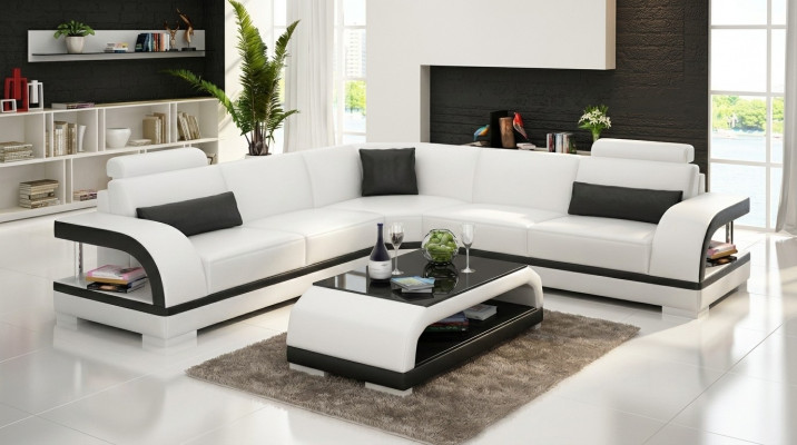 Modern sofa corner suite L-shape upholstered corner designer couch seating furniture