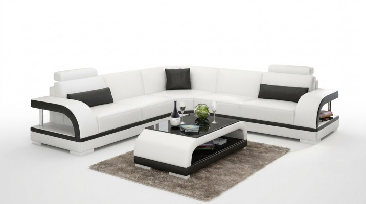 Modern sofa corner suite L-shape upholstered corner designer couch seating furniture