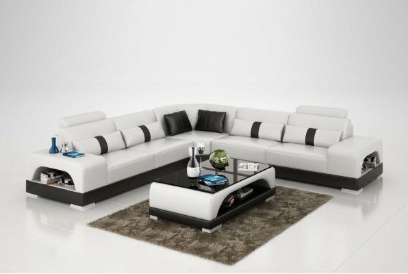 Couch corner sofa leather living landscape set design decor modern sofa L-shape
