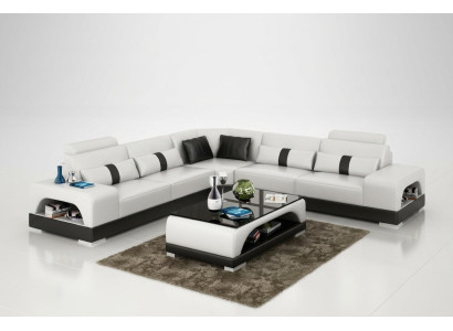Couch corner sofa leather living landscape set design decor modern sofa L-shape