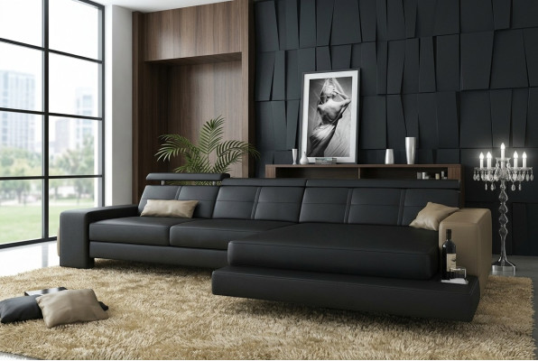 Designer sofa set corner sofa with ottoman living landscape upholstery