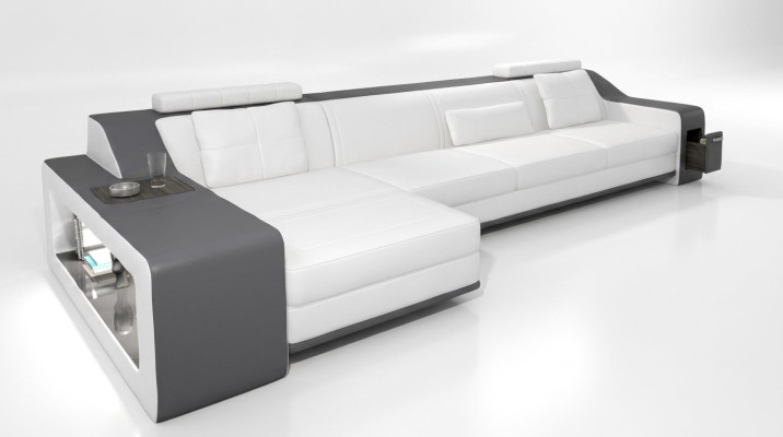 Designer sofa couch corner sofa with ottoman living landscape upholstery suite