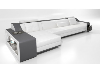 Designer sofa couch corner sofa with ottoman living landscape upholstery suite