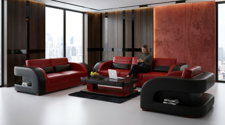 Sofa set 3+1+1 seater set design upholstered couches couch modern