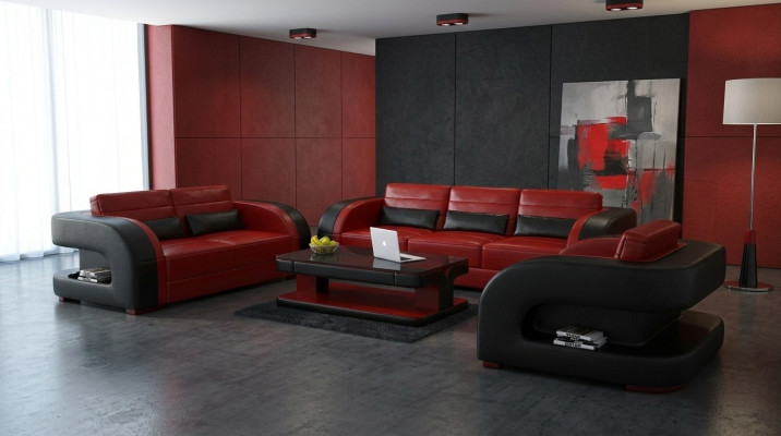 Sofa set 3+1+1 seater set design upholstered couches couch modern