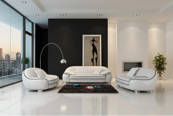 Leather sofa couch sofa set 3+2 seater sets design modern sofa