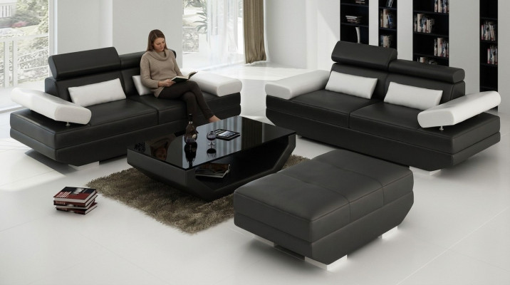 Luxury furniture sofa set couch sofa upholstery 3+3 seater + stool living room
