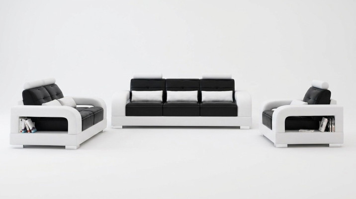 Leather sofa couch sofa set 3+1+1 seater sets design living room