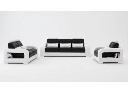 Leather sofa couch sofa set 3+1+1 seater sets design living room