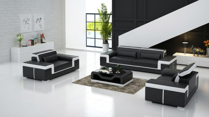 Sofa 3+1+1 Sofa Set Seating Design Upholstered Couches Couch Modern