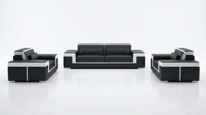 Sofa 3+1+1 Sofa Set Seating Design Upholstered Couches Couch Modern