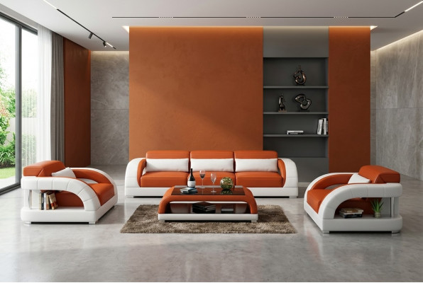 Sofa Set 3+1+1 Seat Designer Upholstered Couches Modern Couch