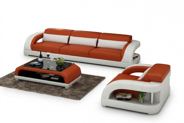 Sofa Set 3+1+1 Seat Designer Upholstered Couches Modern Couch