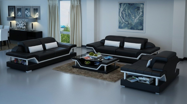 Complete Sofa Set Living Room Sofas 3+1+1 Seater Sofa Upholstery