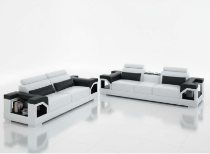 Leather upholstered couches sofa luxurious sofa set living room 3+2 set
